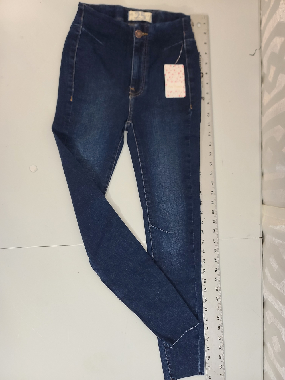 Free People Dark Blue Skinny Jeans